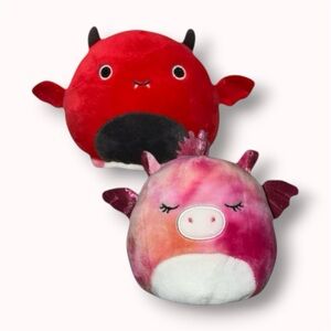 NWT 4.5" Dante the bat & Henley the unicorn Flipamallow Squishmallow